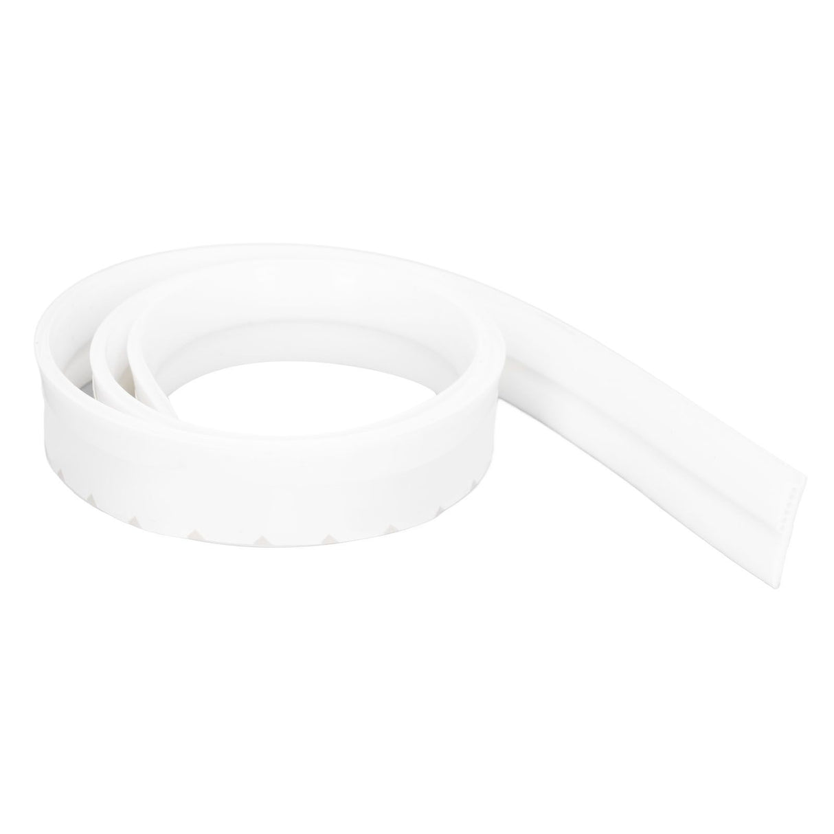 Door Soundproofing 28mm/1.1in Round Hole Silicone Protective Durable Replaceable Lightweight Sealer Strip for RoomWhite