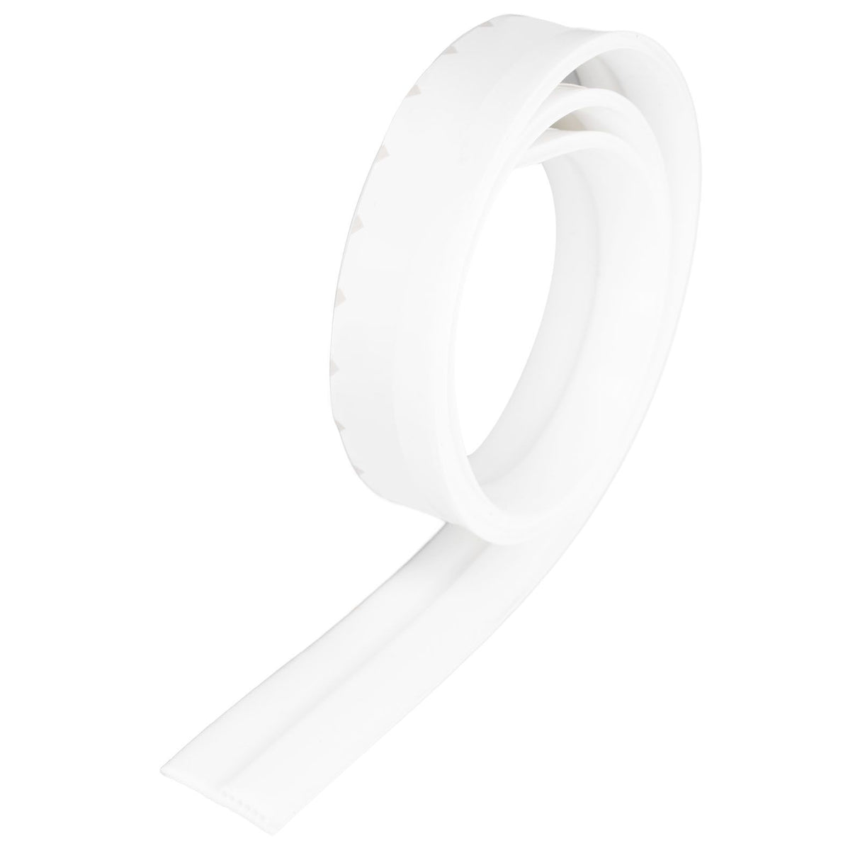Door Soundproofing 28mm/1.1in Round Hole Silicone Protective Durable Replaceable Lightweight Sealer Strip for RoomWhite