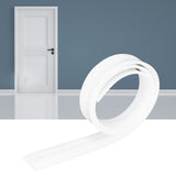 Door Soundproofing 28mm/1.1in Round Hole Silicone Protective Durable Replaceable Lightweight Sealer Strip for RoomWhite - Extra Image