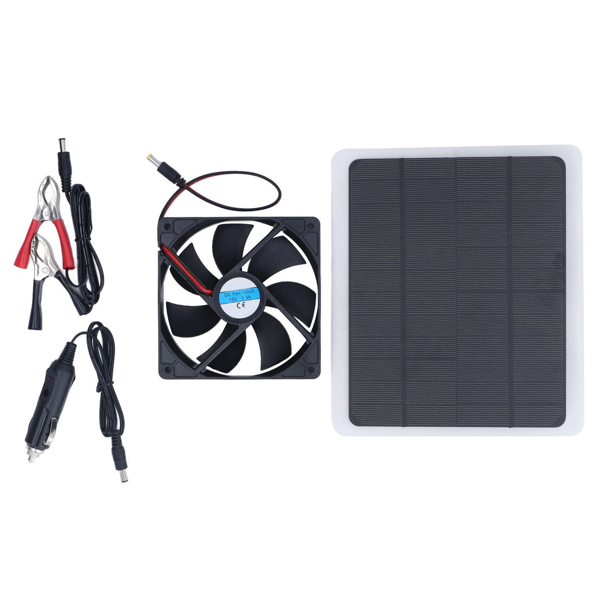 Solar Fan 10W 12V Effective Deodorization Energy Saving Portable USB Solar Exhaust Fan for Pet Houses RV Greenhouses