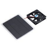 Solar Fan 10W 12V Effective Deodorization Energy Saving Portable USB Solar Exhaust Fan for Pet Houses RV Greenhouses - Top-Down View
