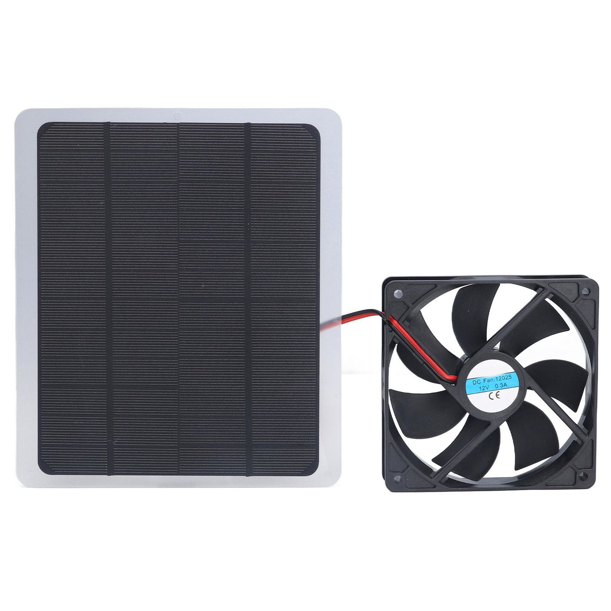 Solar Fan 10W 12V Effective Deodorization Energy Saving Portable USB Solar Exhaust Fan for Pet Houses RV Greenhouses