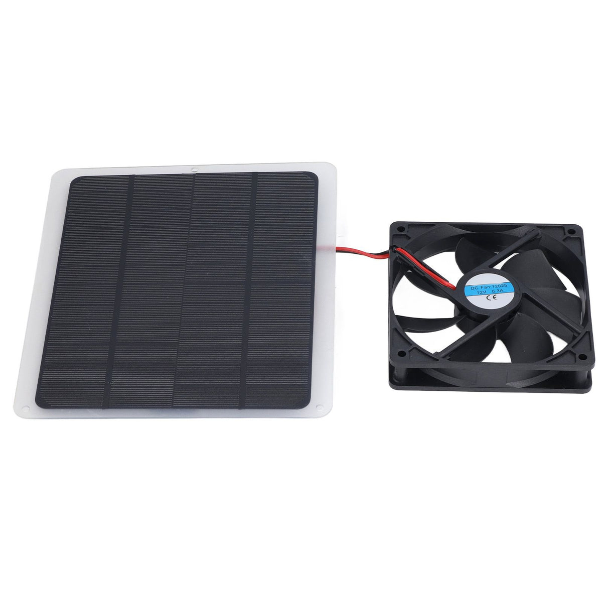 Solar Fan 10W 12V Effective Deodorization Energy Saving Portable USB Solar Exhaust Fan for Pet Houses RV Greenhouses