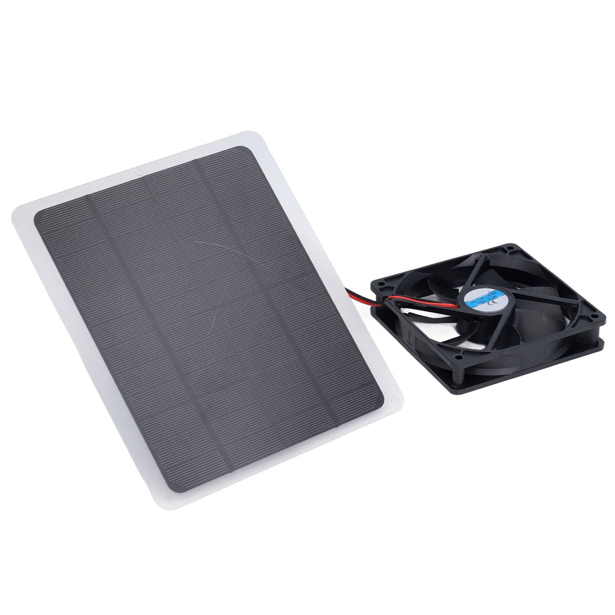Solar Fan 10W 12V Effective Deodorization Energy Saving Portable USB Solar Exhaust Fan for Pet Houses RV Greenhouses
