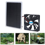 Solar Fan 10W 12V Effective Deodorization Energy Saving Portable USB Solar Exhaust Fan for Pet Houses RV Greenhouses - Extra Image