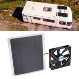 Solar Fan 10W 12V Effective Deodorization Energy Saving Portable USB Solar Exhaust Fan for Pet Houses RV Greenhouses - Extra Image
