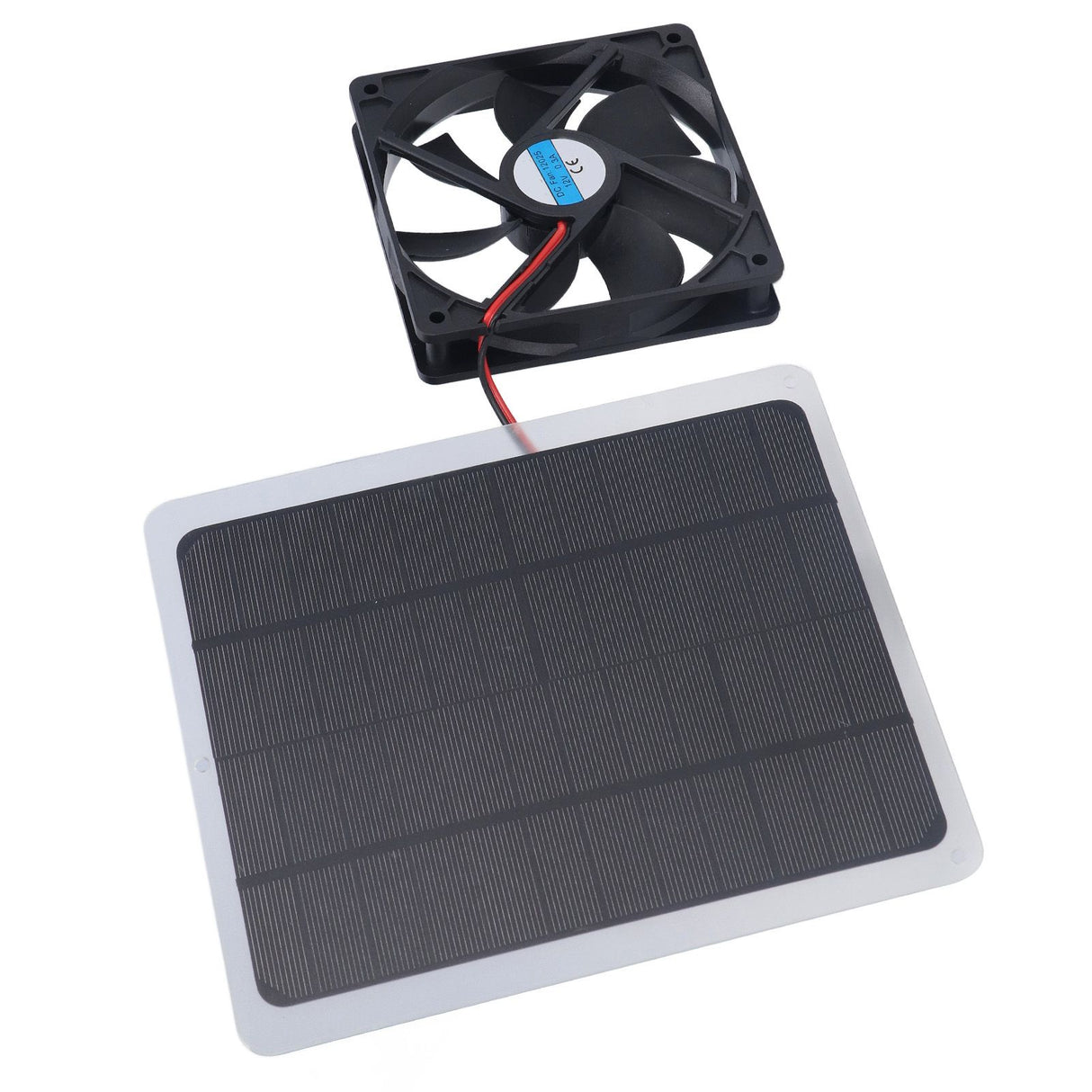 Solar Fan 10W 12V Effective Deodorization Energy Saving Portable USB Solar Exhaust Fan for Pet Houses RV Greenhouses