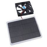 Solar Fan 10W 12V Effective Deodorization Energy Saving Portable USB Solar Exhaust Fan for Pet Houses RV Greenhouses