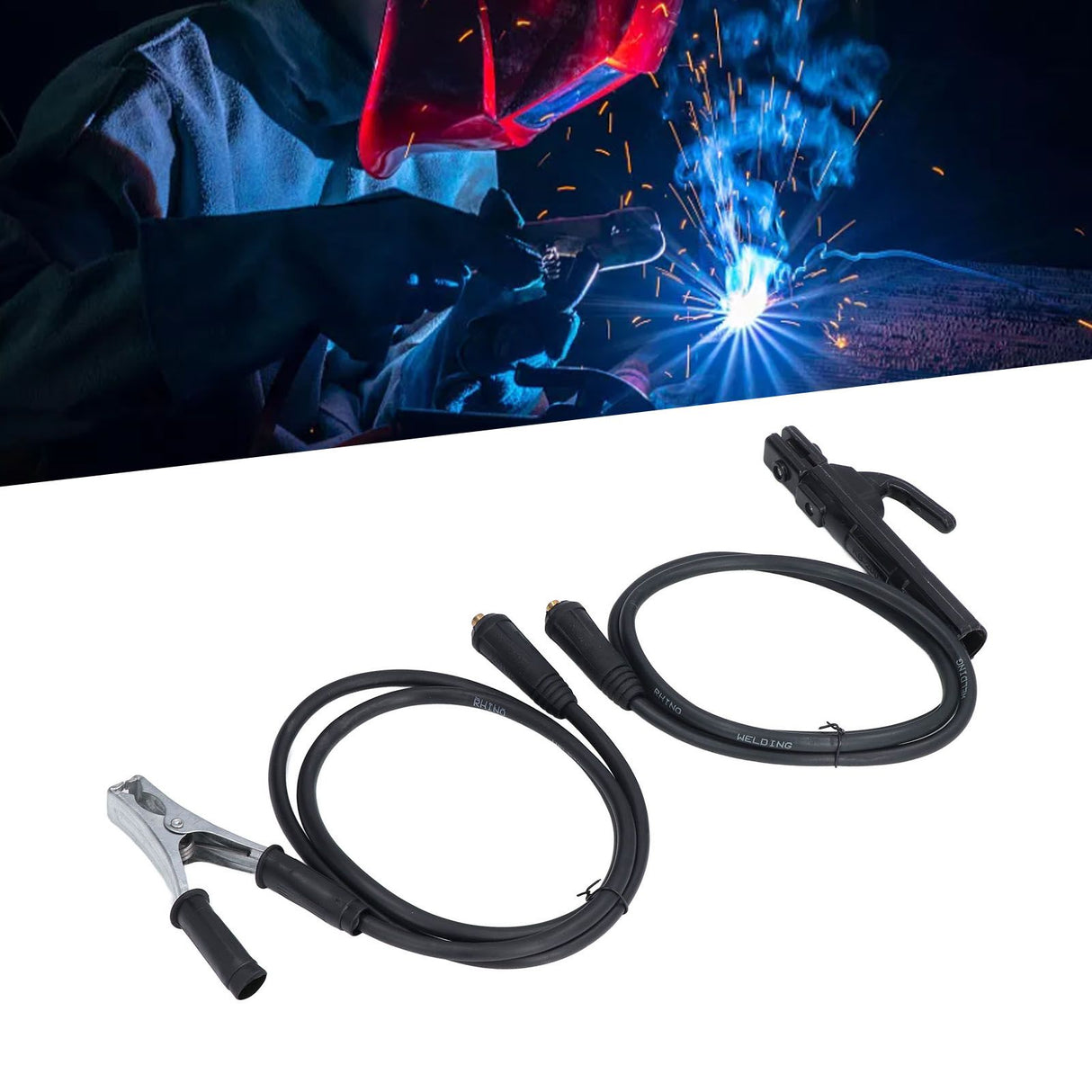 300A Ground Welding Earth Clamp Set with 1.5m Cable for ARC ZX7 MMA Welding Machine Accessories