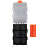 Parts Box Classification Grid Storage Box PVC Components Parts Tool Organizer for Hardware Fitting - Front View