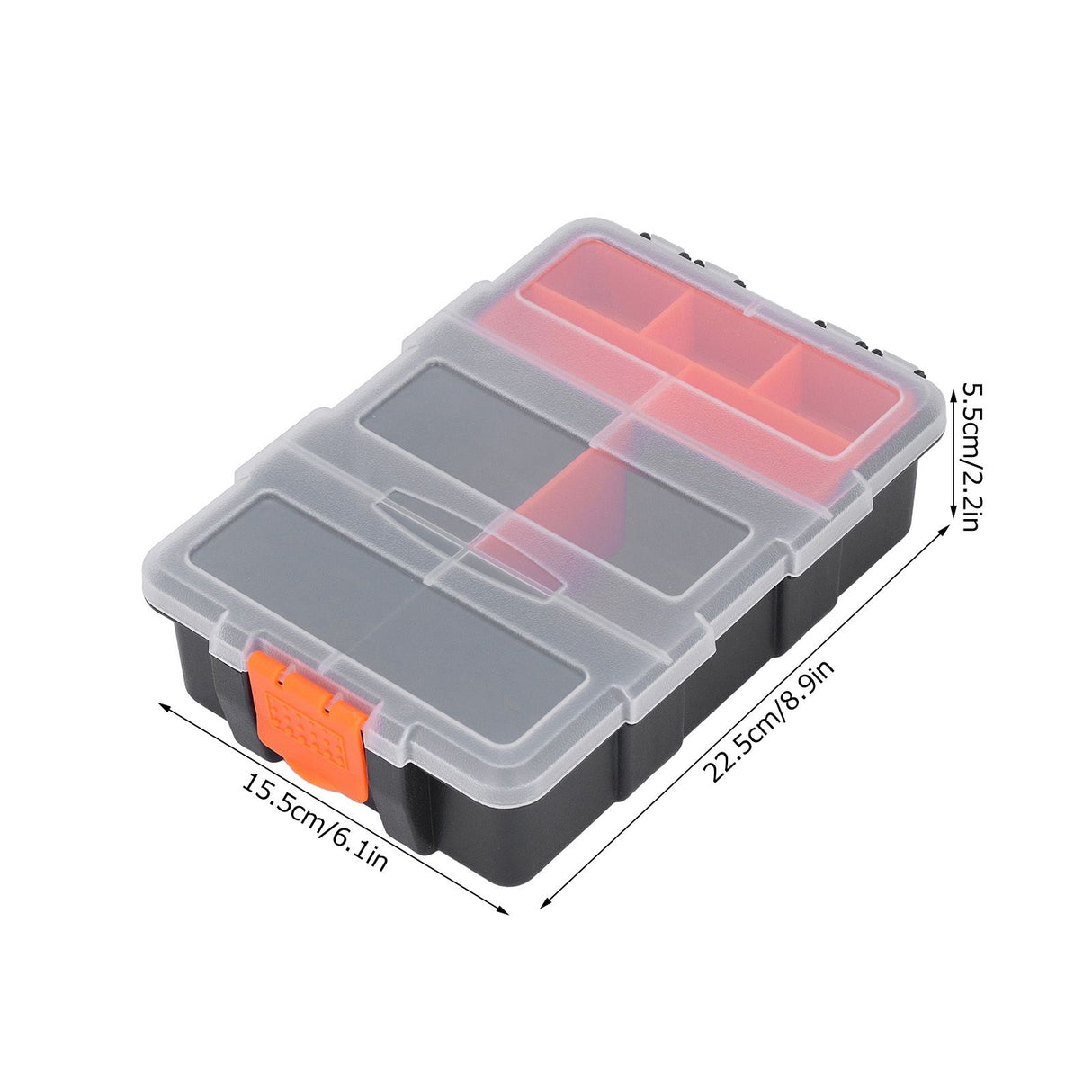 Parts Box Classification Grid Storage Box PVC Components Parts Tool Organizer for Hardware Fitting