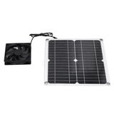 12W Solar Panel Fan Kit USB Solar Powered Fan for Greenhouses Sheds Pet Houses Mobile Phone Charging