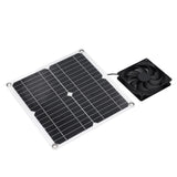 12W Solar Panel Fan Kit USB Solar Powered Fan for Greenhouses Sheds Pet Houses Mobile Phone Charging