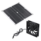 12W Solar Panel Fan Kit USB Solar Powered Fan for Greenhouses Sheds Pet Houses Mobile Phone Charging