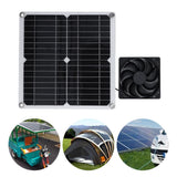 12W Solar Panel Fan Kit USB Solar Powered Fan for Greenhouses Sheds Pet Houses Mobile Phone Charging - Extra Image
