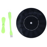 Small USB Car Fan Multifunction Round Monocrystalline Silicone Solar Powered Car Exhaust Fan 5W - Side View