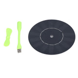 Small USB Car Fan Multifunction Round Monocrystalline Silicone Solar Powered Car Exhaust Fan 5W - Top-Down View