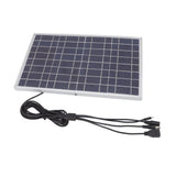 8V 15W Solar Panel High Efficiency Solar Charging Panel Outdoor Battery Charger for Household Car Boat - Front View