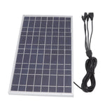 8V 15W Solar Panel High Efficiency Solar Charging Panel Outdoor Battery Charger for Household Car Boat - 45-Degree Angle