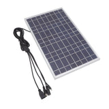 8V 15W Solar Panel High Efficiency Solar Charging Panel Outdoor Battery Charger for Household Car Boat - Rear View