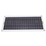 12V to 220V 30W Solar Charging Panel 220W Solar Inverter Battery Charger Kit for Camping Hiking 10A - Top-Down View