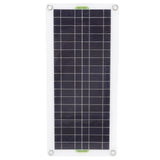 12V to 220V 30W Solar Charging Panel 220W Solar Inverter Battery Charger Kit for Camping Hiking 10A