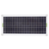 12V to 220V 30W Solar Charging Panel 220W Solar Inverter Battery Charger Kit for Camping Hiking 10A - Low Angle