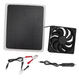 10W Solar Panel Fan Kit Lightweight Solar Charger Panel Fan for Greenhouse Pet House Tree House