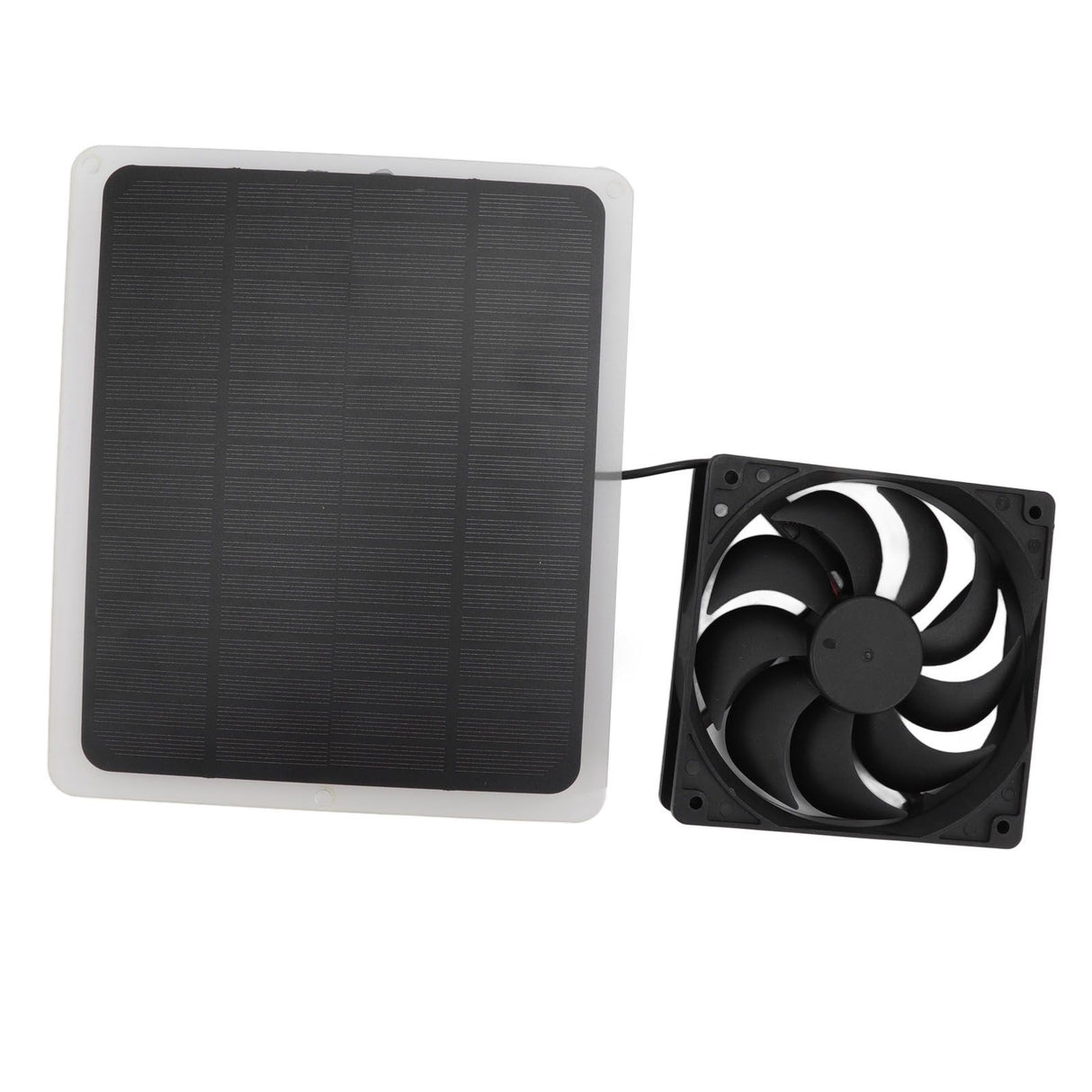 10W Solar Panel Fan Kit Lightweight Solar Charger Panel Fan for Greenhouse Pet House Tree House