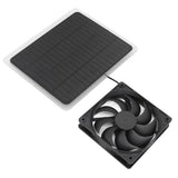10W Solar Panel Fan Kit Lightweight Solar Charger Panel Fan for Greenhouse Pet House Tree House - Top-Down View