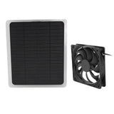 10W Solar Panel Fan Kit Lightweight Solar Charger Panel Fan for Greenhouse Pet House Tree House - Close-Up Angle