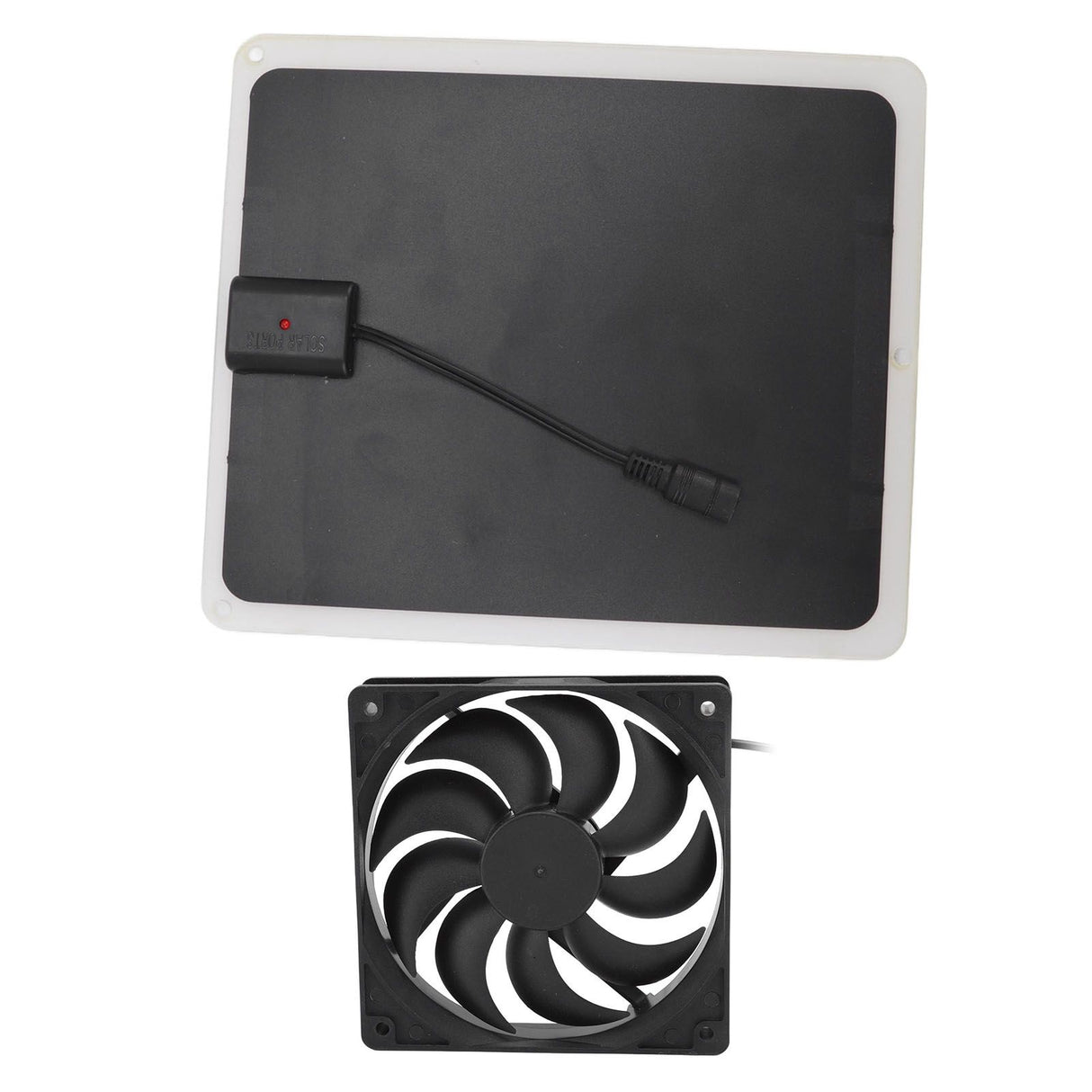 10W Solar Panel Fan Kit Lightweight Solar Charger Panel Fan for Greenhouse Pet House Tree House