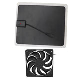 10W Solar Panel Fan Kit Lightweight Solar Charger Panel Fan for Greenhouse Pet House Tree House - Extra Image