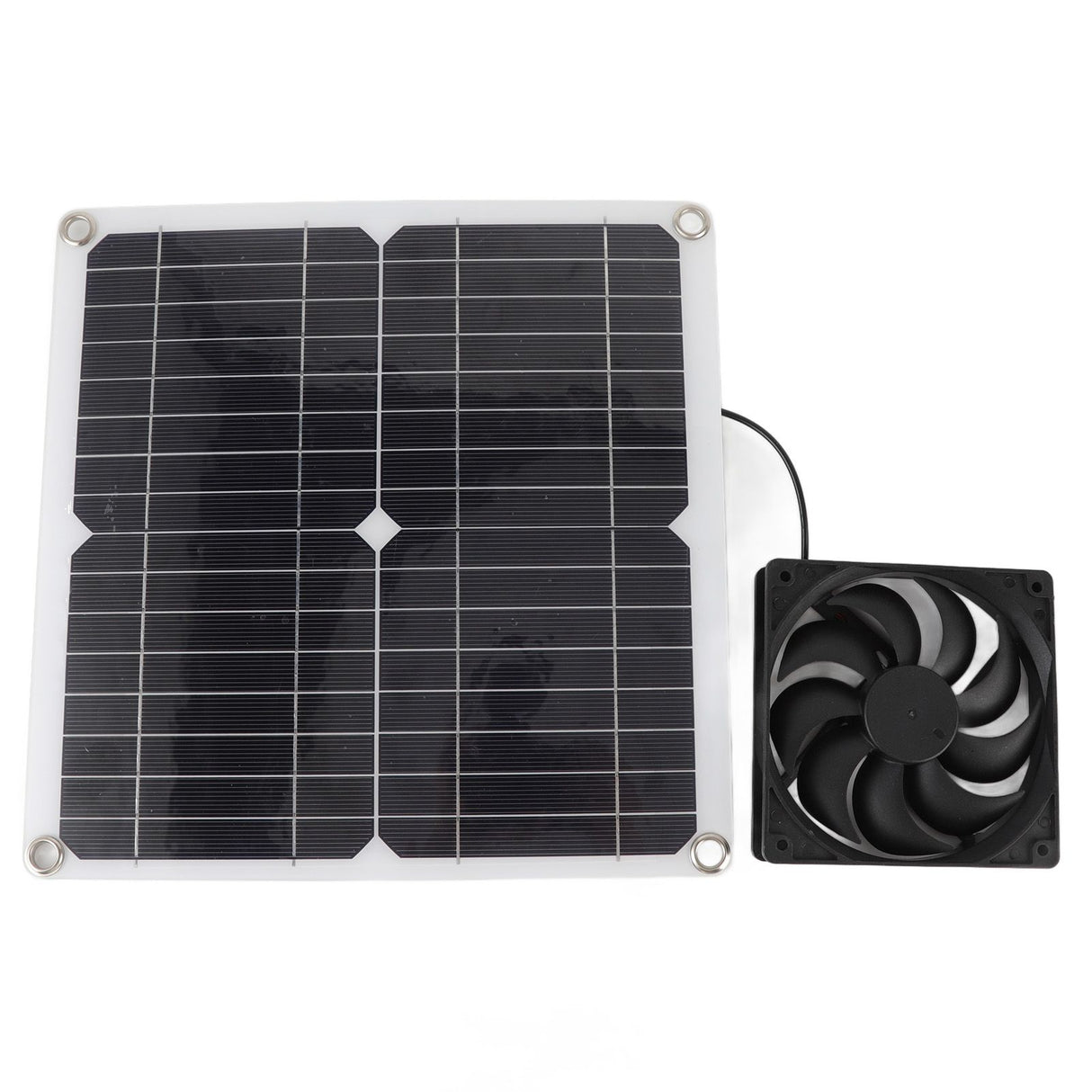 Solar Panel Fan Lightweight Portable Solar Powered Fan Kit for Cars RVs Travel Home 12W