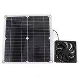 Solar Panel Fan Lightweight Portable Solar Powered Fan Kit for Cars RVs Travel Home 12W