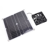 Solar Panel Fan Lightweight Portable Solar Powered Fan Kit for Cars RVs Travel Home 12W