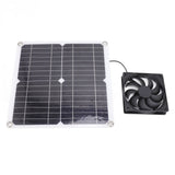 Solar Panel Fan Lightweight Portable Solar Powered Fan Kit for Cars RVs Travel Home 12W