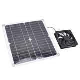 Solar Panel Fan Lightweight Portable Solar Powered Fan Kit for Cars RVs Travel Home 12W