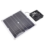 Solar Panel Fan Lightweight Portable Solar Powered Fan Kit for Cars RVs Travel Home 12W - Close-Up Angle