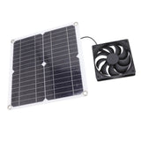Solar Panel Fan Lightweight Portable Solar Powered Fan Kit for Cars RVs Travel Home 12W