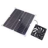 Solar Panel Fan Lightweight Portable Solar Powered Fan Kit for Cars RVs Travel Home 12W