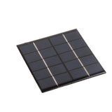 1.2W 5V DIY Solar Epoxy Panel Polysilicon Photovoltaic Charging Panel for 3.7V Battery - Low Angle