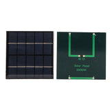 1.2W 5V DIY Solar Epoxy Panel Polysilicon Photovoltaic Charging Panel for 3.7V Battery