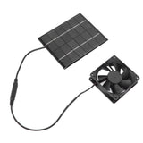 Solar Panel Fan Exhaust Air Ventilation Heat Dissipation Tool for Greenhouse Shed
