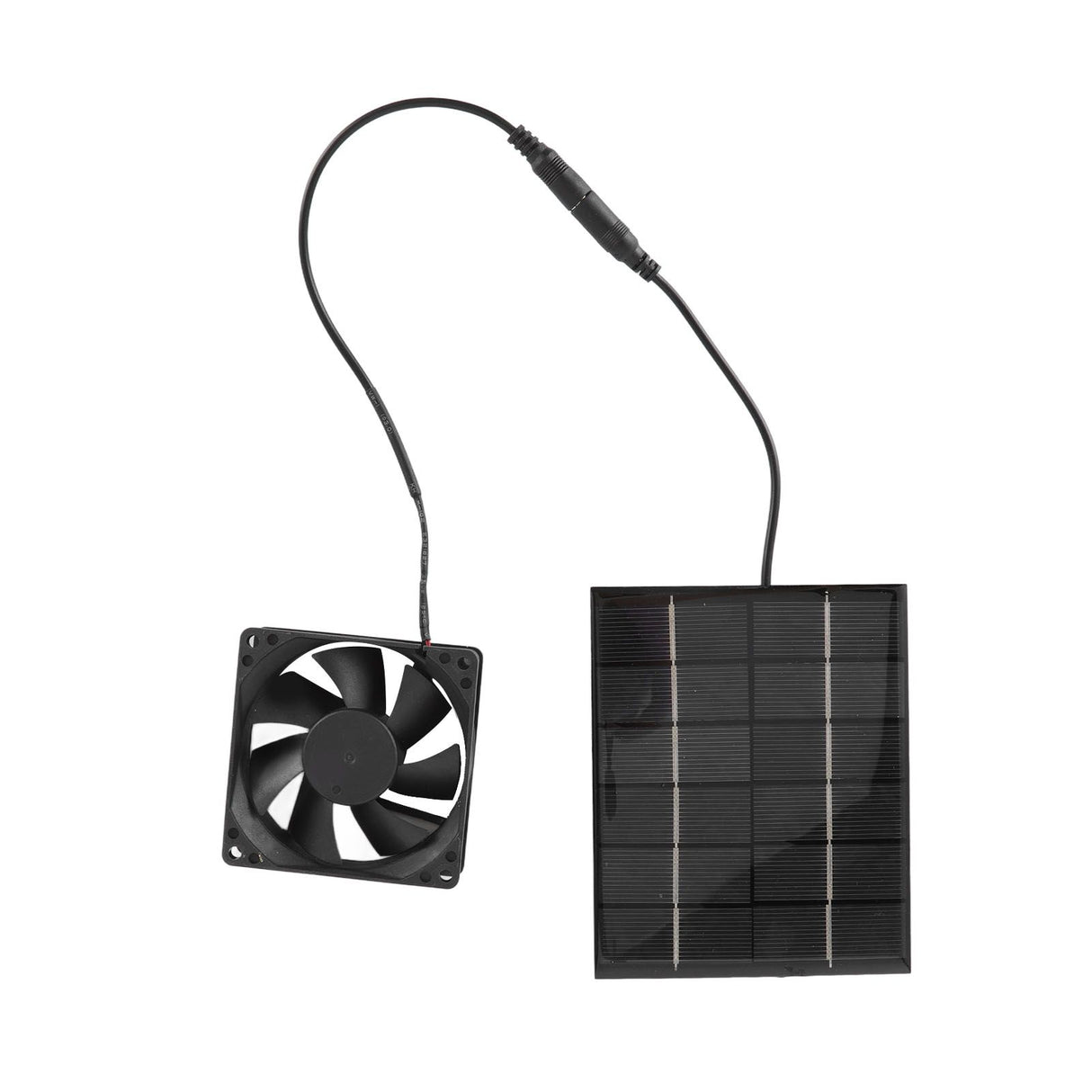 Solar Panel Fan Exhaust Air Ventilation Heat Dissipation Tool for Greenhouse Shed