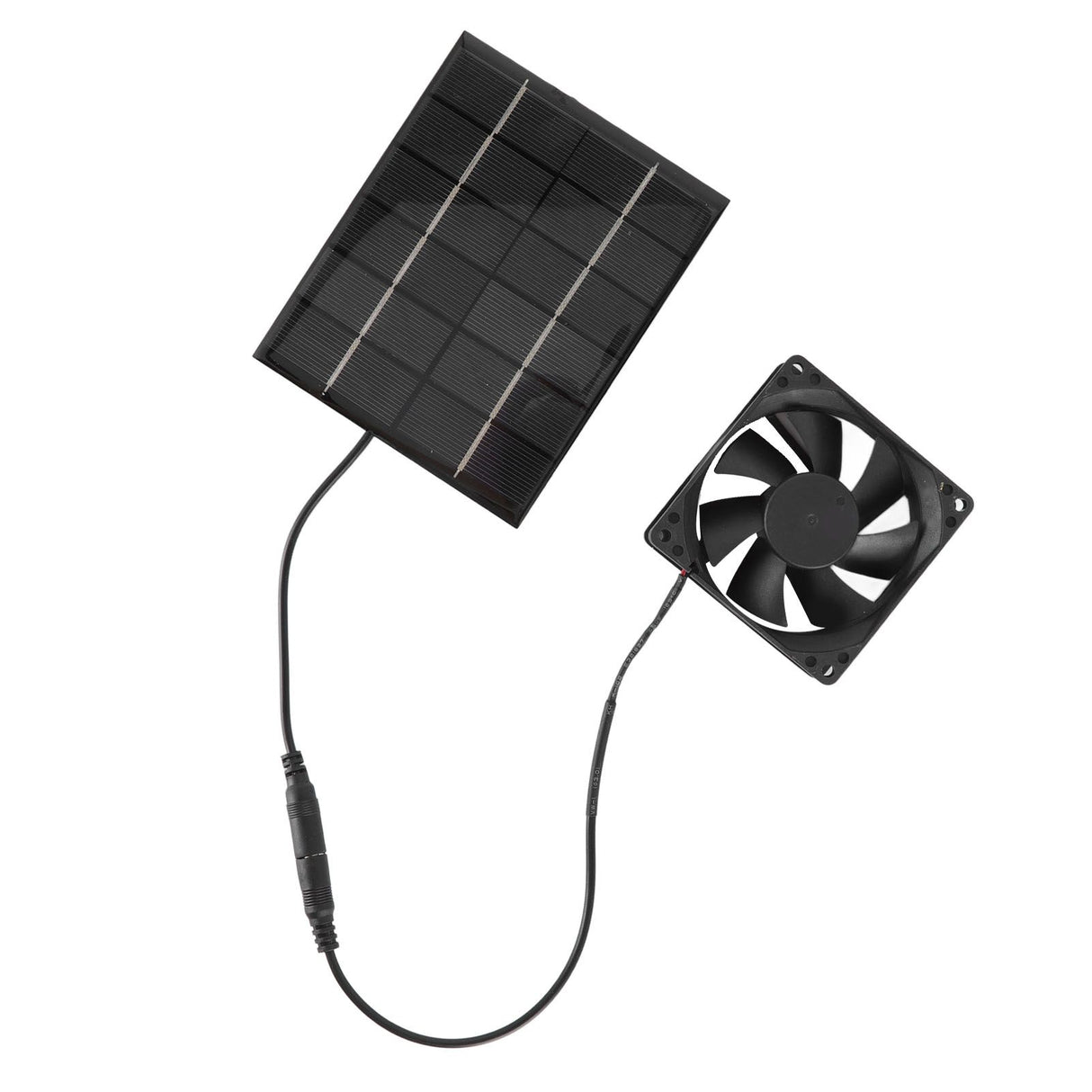 Solar Panel Fan Exhaust Air Ventilation Heat Dissipation Tool for Greenhouse Shed