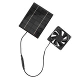 Solar Panel Fan Exhaust Air Ventilation Heat Dissipation Tool for Greenhouse Shed