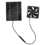 Solar Panel Fan Exhaust Air Ventilation Heat Dissipation Tool for Greenhouse Shed