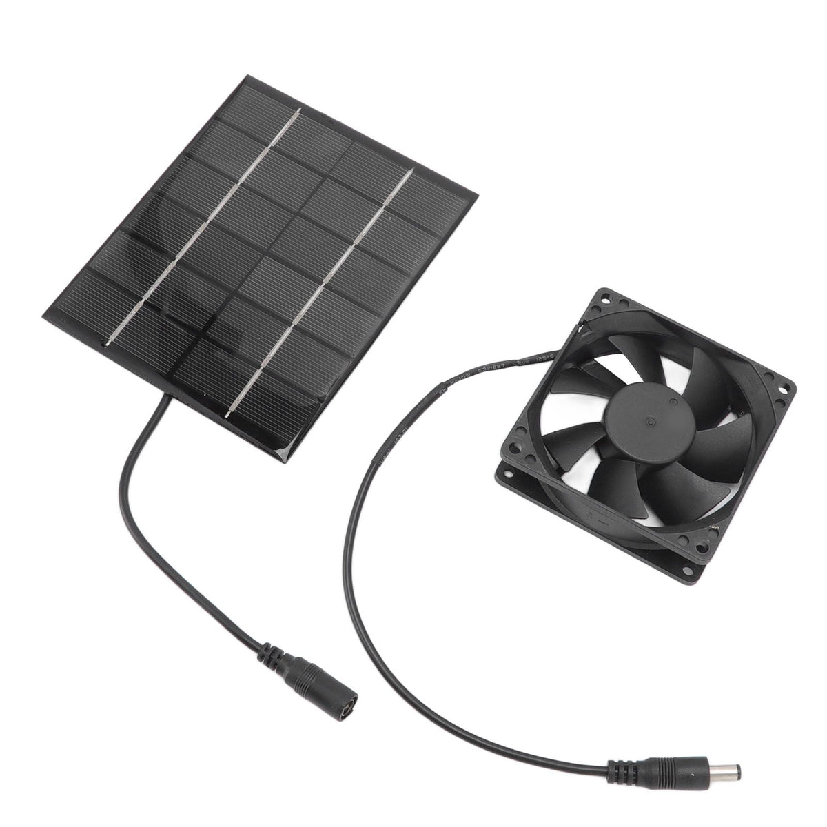 Solar Panel Fan Exhaust Air Ventilation Heat Dissipation Tool for Greenhouse Shed