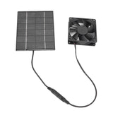Solar Panel Fan Exhaust Air Ventilation Heat Dissipation Tool for Greenhouse Shed